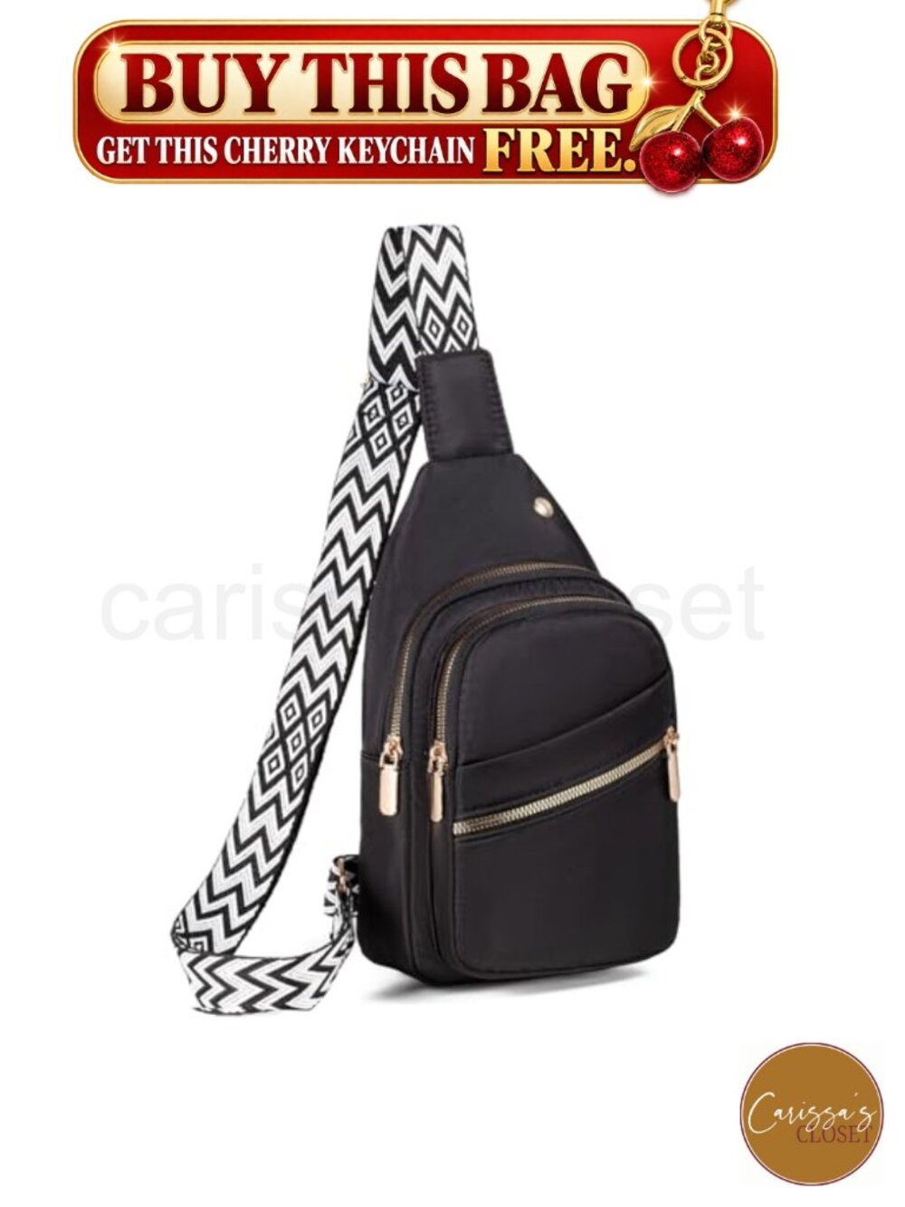 ✨ Sling Bag Crossbody Small Chest Backpack Lightweight Nylon Travel Hiking